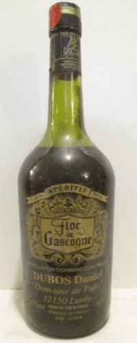 années 80 - floc de gascogne - daniel dubos (non millésimé années 1980 à 1990) - VD blanc - sud-ouest