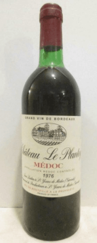 1976 - médoc - château le plantey - Rouge - bordeaux