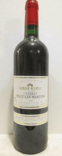 2007 - lussac saint-émilion - château pilot les martins - Rouge - bordeaux