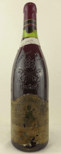 1981 - châteauneuf du pape - baronnie d'estouard (étiquette abîmée collerette propre)