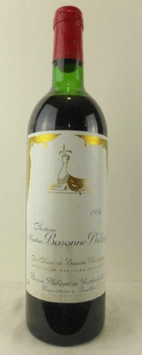 1976 - pauillac - château mouton baronne philippe de rothschild grand cru classé (b1) - Rouge - bordeaux
