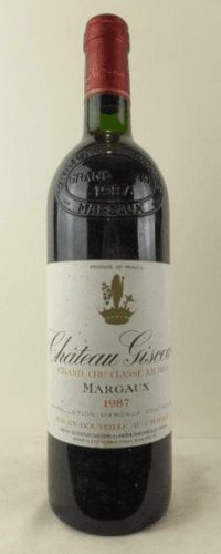 1987 - margaux - château giscours grand cru classé (b1) - Rouge - bordeaux