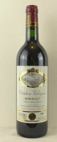 2001 - bordeaux supérieur - château valvignes
