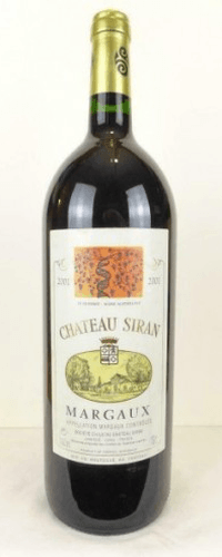 2001 - margaux - château siran  magnum 150 cl