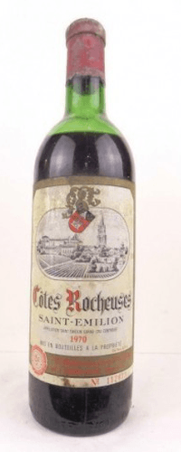1970 - saint-émilion - côtes rocheuses grand cru (capsule abîmée)
