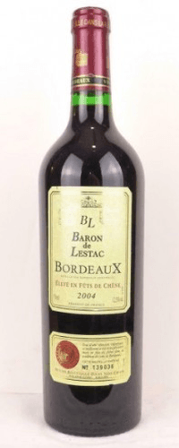 2004 - bordeaux - baron de lestac fût de chêne