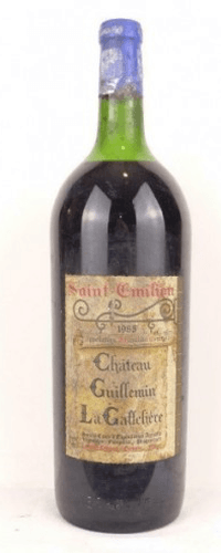 1985 - saint-émilion - château guillemin la gaffelière (etiquette sale) magnum 150 cl
