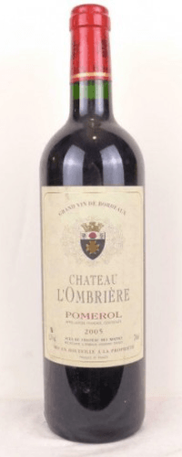 2005 - pomerol - château l'ombrière