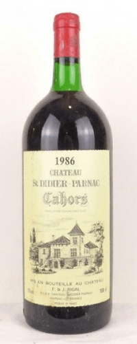 1986 - cahors - château saint-didier parnac  magnum 150 cl