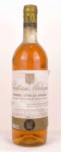1976 - premières côtes de bordeaux - château malagar héritiers de françois mauriac