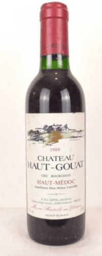 1989 - haut-médoc - château haut-gouat cru bourgeois 37 cl