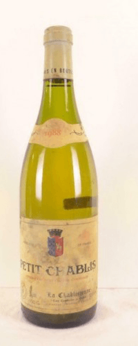 1988 - petit chablis - la chablisienne