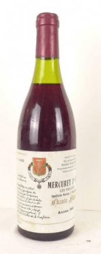 1993 - mercurey - michel raquillet premier cru les vellées chante fluté