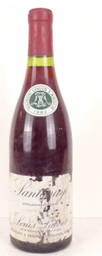 1982 - santenay - louis latour (étiquette abîmée)