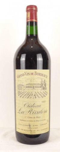 1985 - blaye - château la rivalerie magnum 150 cl