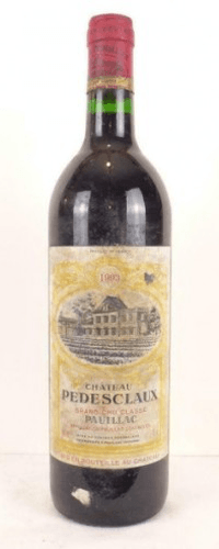 1993 - pauillac - château pédesclaux grand cru classé (étiquette sale)