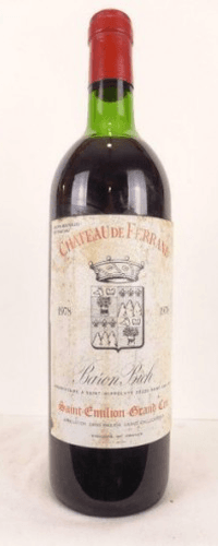 1978 - saint-émilion - château de ferrand baron bich grand cru