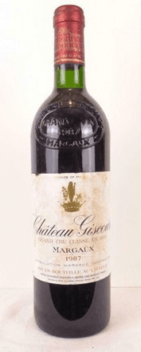 1987 - margaux - château giscours grand cru classé (étiquette sale)