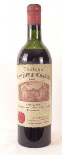 1961 - saint-émilion - château petit faurie de soutard grand cru classé (capsule oxydée)