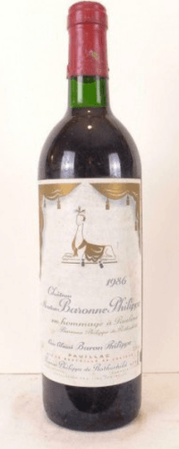 1986 - pauillac - château mouton baronne philippe grand cru classé (b1)