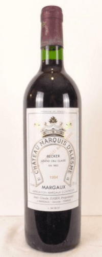 1994 - margaux - château marquis d'alesme becker grand cru classé