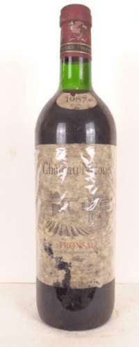 1987 - fronsac - château nicouet (étiquette abîmée)