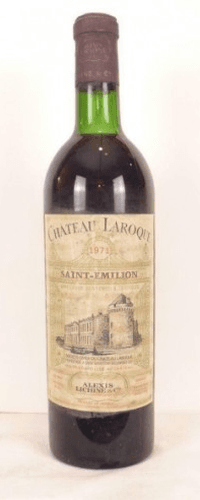 1971 - saint-émilion - château laroque alexis lichine