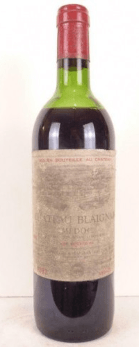 1982 - médoc - château blaignan cru bourgeois (étiquette usée)