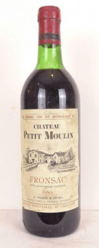1985 - fronsac - château petit moulin