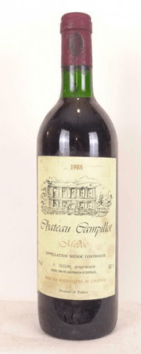 1988 - médoc - château campillot grand cru (étiquette abîmée)
