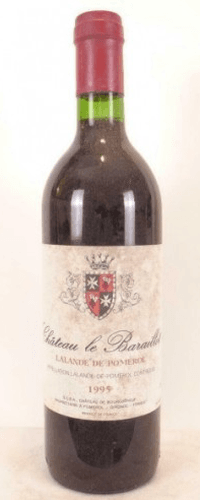 1995 - lalande de pomerol - château le baraillot (étiquette tâchée)