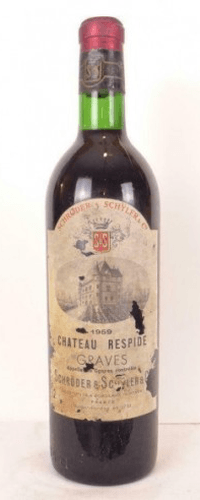 1959 - graves - château respide (capsule abîmée)