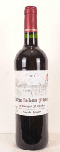 2010 - saint-georges saint-émilion - château bellevue st-georges grande réserve (1 bouteille 75 cl)