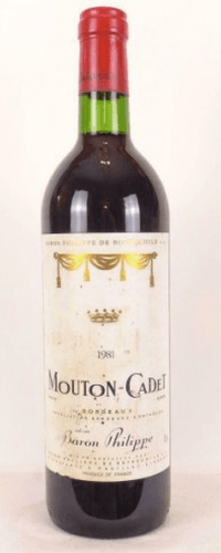 1981 - bordeaux - mouton-cadet baron philippe de rothschild (b2)