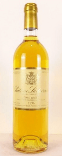 1996 - sauternes - château suduiraut grand cru classé