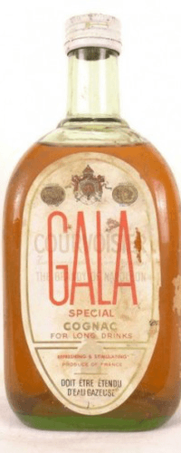 années 50 - cognac - courvoisier gala special cocktail (non millésimé années 1950 à 1960) 70 cl - alcool - charentes