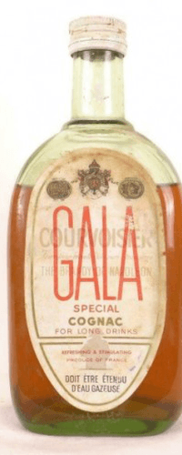 années 50 - cognac - courvoisier gala special cocktail (non millésimé années 1950 à 1960 b2) 70 cl - alcool - charentes