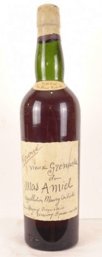 années 50 - maury - mas amiel vieux grenache (non millésimé années 1950 à 1960) - VD blanc - roussillon