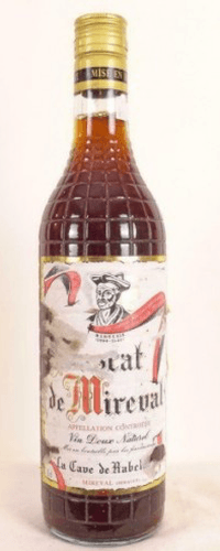 années 70 - muscat de mireval - la cave de rabelais (non millésimé années 1970 à 1980 étiquette abîmée) - VD blanc - languedoc