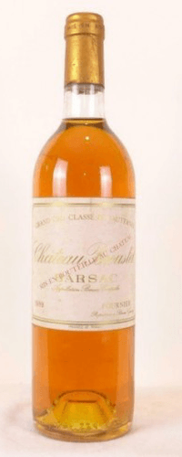 1989 - sauternes - château broustet grand cru classé