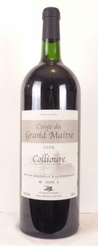 2005 - collioure - cellier des templiers cuvée du grand maître magnum 150 cl