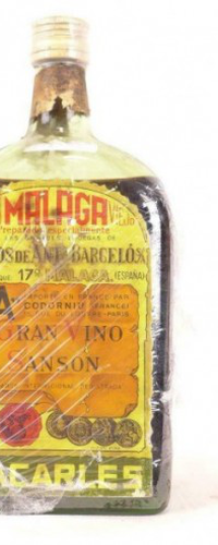 années 50 - malaga - bacarles gran malaga viejo (non millésimé années 1950 à 1960) - VD rouge - andalousie Espagne