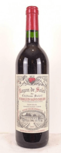 2002 - puisseguin saint-émilion - rayon de soleil