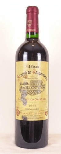 2009 - saint-émilion - château arnaud de jacquemeau grand cru (étiquette abîmée)