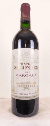 1992 - margaux - château segonnes