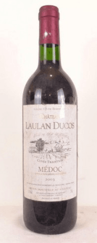 2003 - médoc - château laulan duclos (trace d'ancien film plastique)