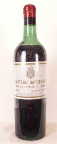 1938 - haut-médoc - château barreyres baron du périer de larsan (b1)