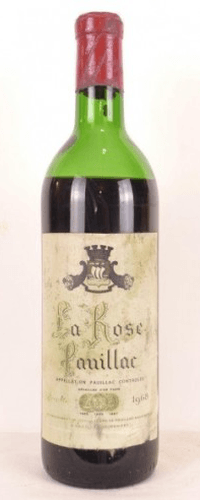 1968 - pauillac - la rose pauillac (capsule abîmée)