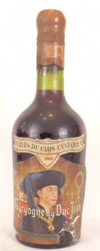 1964 - bourgogne - caves clos l'évèque (capsule cirée)