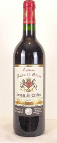 2005 - lussac saint-émilion - château milon la grave